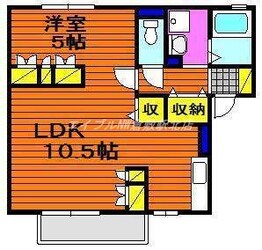 パークサイド堀南　Ｆ棟の物件間取画像